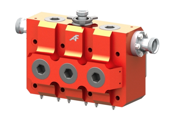AmeriFrac FMC2400 Red Hydraulic Manifold Block