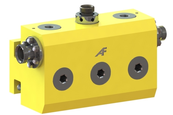 AmeriFrac 2250XL-36 Yellow Hydraulic Manifold Block